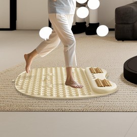 koolsoo Foot Massage Pad Acupressure Running Cushion Slow Jogging Acupressure Mat Foot Massager for Office Travel Fitness Household, Khaki