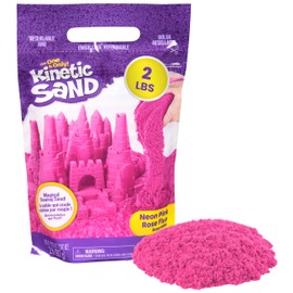 Kinetic Sand, 2lbs Pink Play Sand, Moldable Sensory Toys for Kids, Resealable Bag (Packaging May Vary), Holiday Gifts & Stocking Stuffers for Kids Ages 3 and up