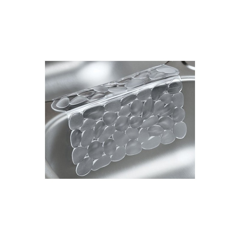 iDesign Pebblz Vinyl Sink Saddle, Glassware Protector for Kitchen, Bathroom