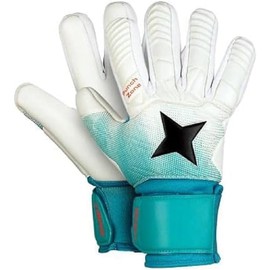 Derbystar Pro Grip Aqua Goalkeeper Gloves White/Turquoise/Black 8
