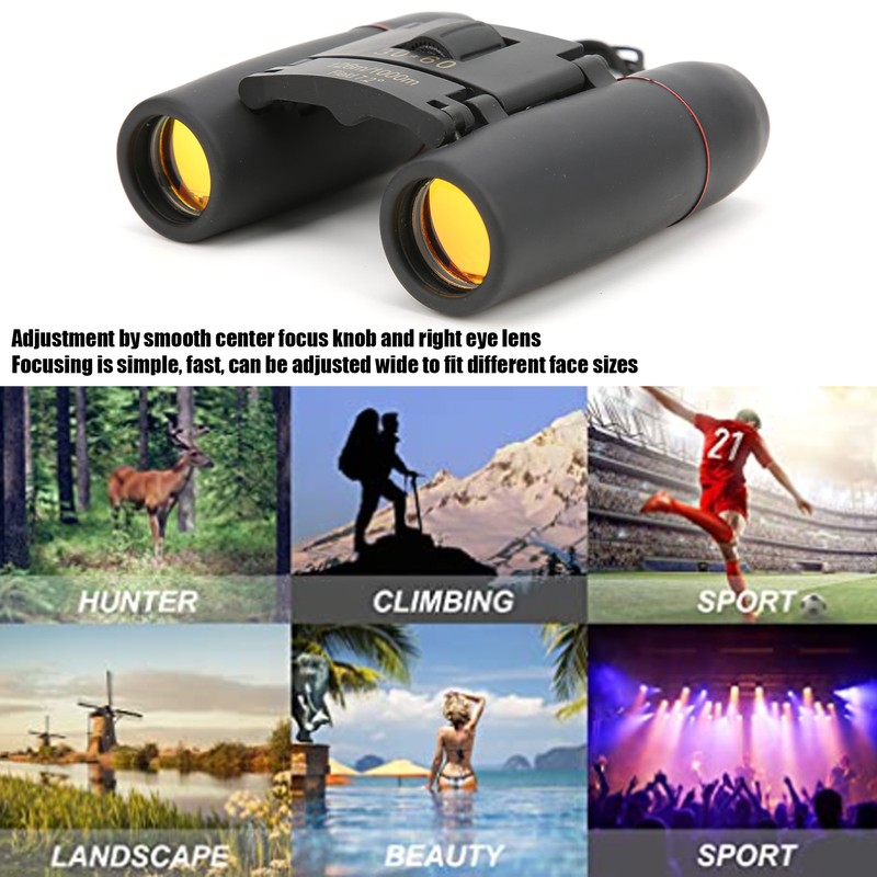 Portable Mini 30x60 Zoom Folding Binoculars Telescope 126m/1000m Binocular for