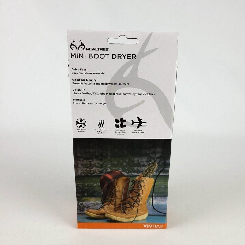 Realtree Mini Boot Dryer Footwear Dryer And Warmer Camo Travel