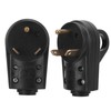 30A Male Plug Electrical Adapter with Ergonomic Grip Handle for