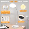 15W LED Desk Lamp with USB Charging Ports – Dimmable