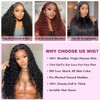 Leruikair 4X4 Lace Frontal Closure Wig Natural Black Deep Wave