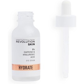 Revolution Skincare London 5% Caffeine and Hyaluronic Acid Under Eye Serum, Reduces Dark Circles Puffiness, Vegan Cruelty-Free, 30ml