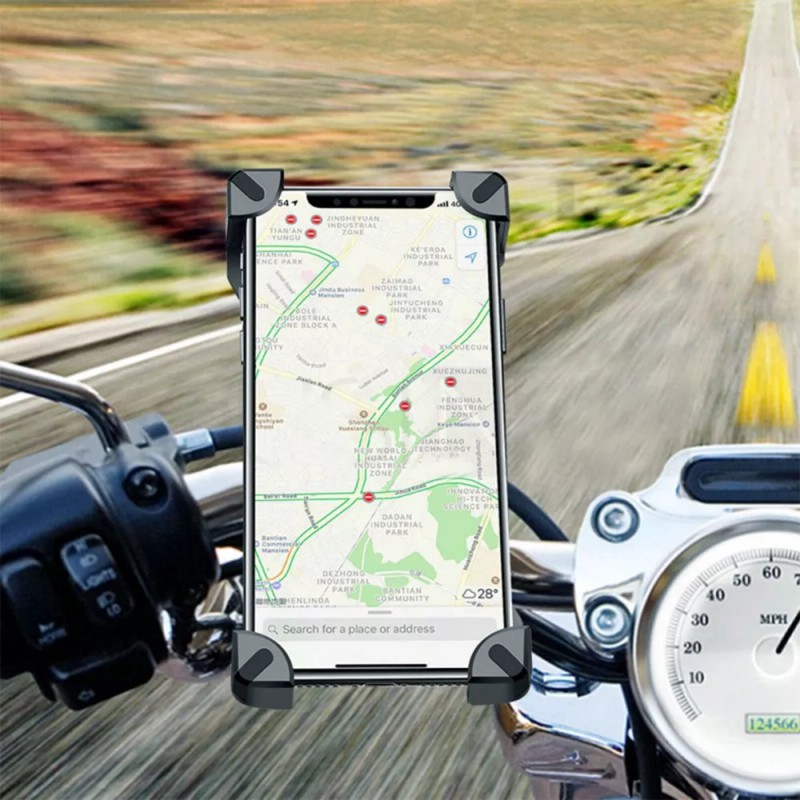 Maíz Soporte Base Moto Bicicleta Porta Celular Universal 360 Gps
