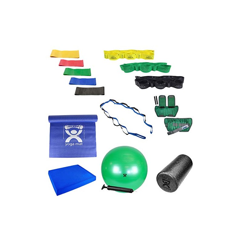 Fabrication Home Exercise Kit (Elite) Includes Exercise Mat,Balance Pad, Multi-Grip