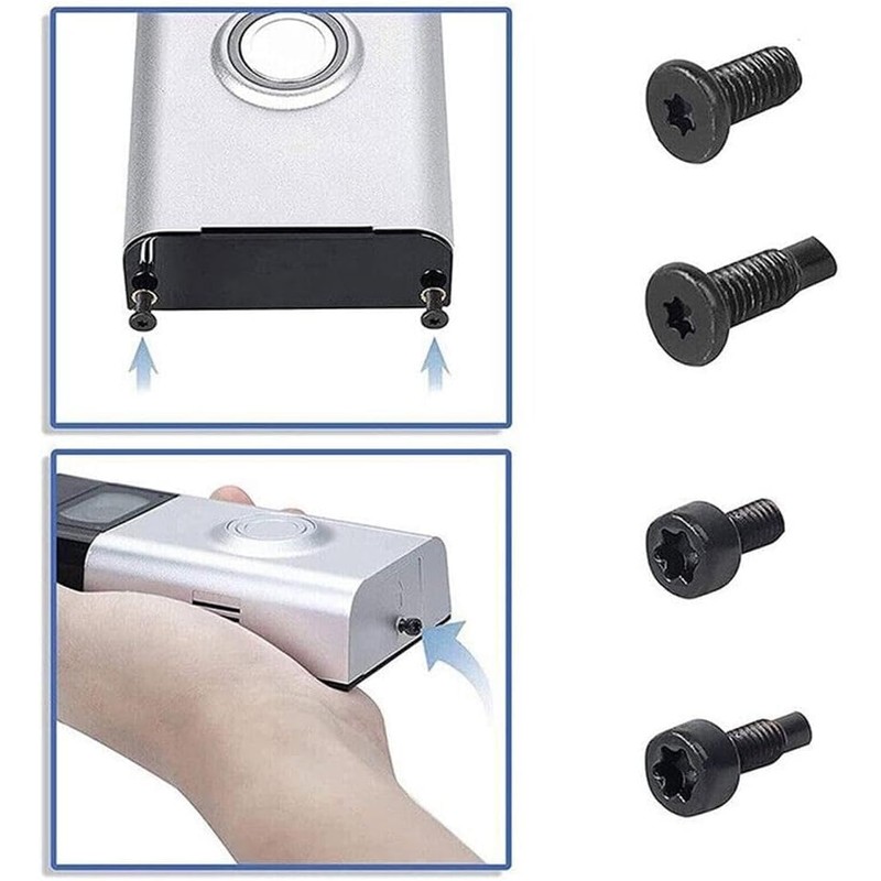 20Pcs Black 4 Size Video Doorbell Screws, Ring Doorbell Screws,