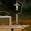 QIAOTU Tabletop Lantern Stand, Walnut, 304 Stainless Steel, Compact, Freestanding