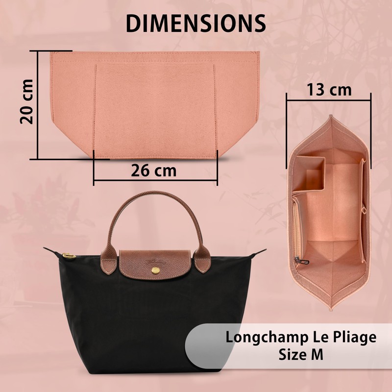 HomeGadget Bag Organiser for Longchamp Bag Size M - Le