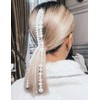 Wekicici Hair Extension Chain Pearl Tassel Hair Chain with Clips