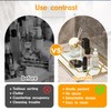 Virvia Vanity Tray Luxury Bathroom Counter Tray Glass Perfume Organizer