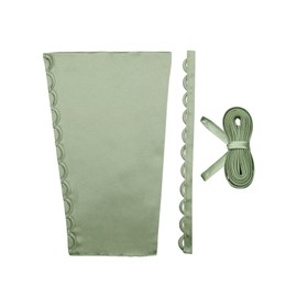 Women's Corset Back Kit Lace up Zipper Replacement Adjustable Satin Corset Kit for Prom Dresses Sage Green-18