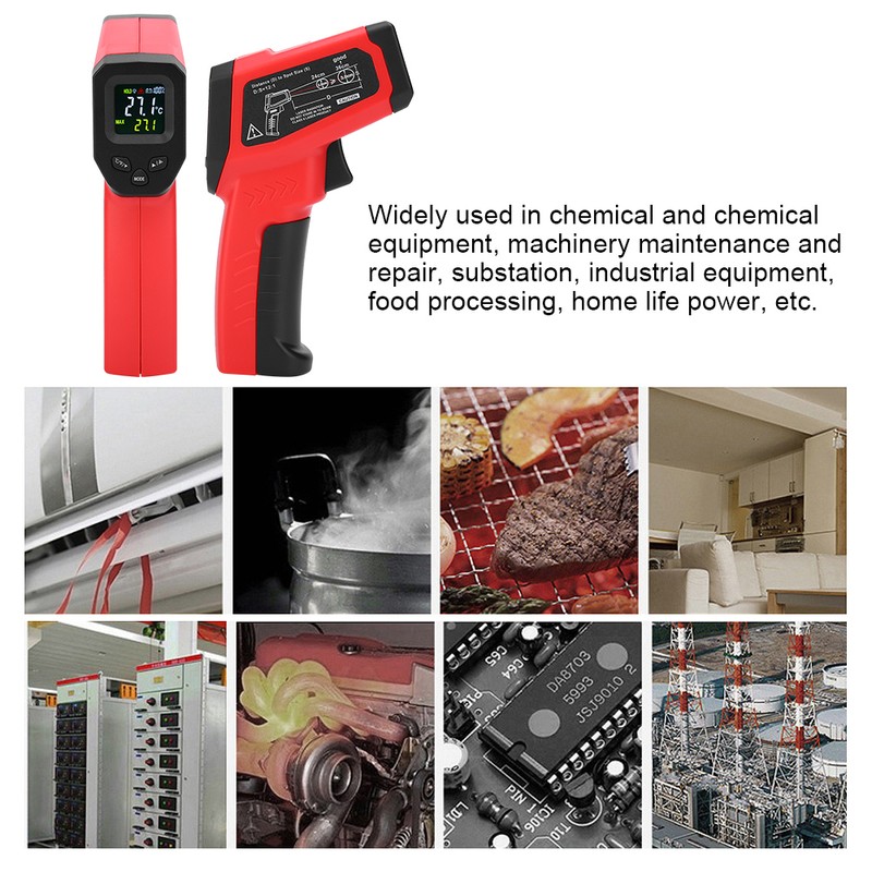 DT8380FCT NonContact Infrared Thermometer Temperature Meter Detector 50380℃