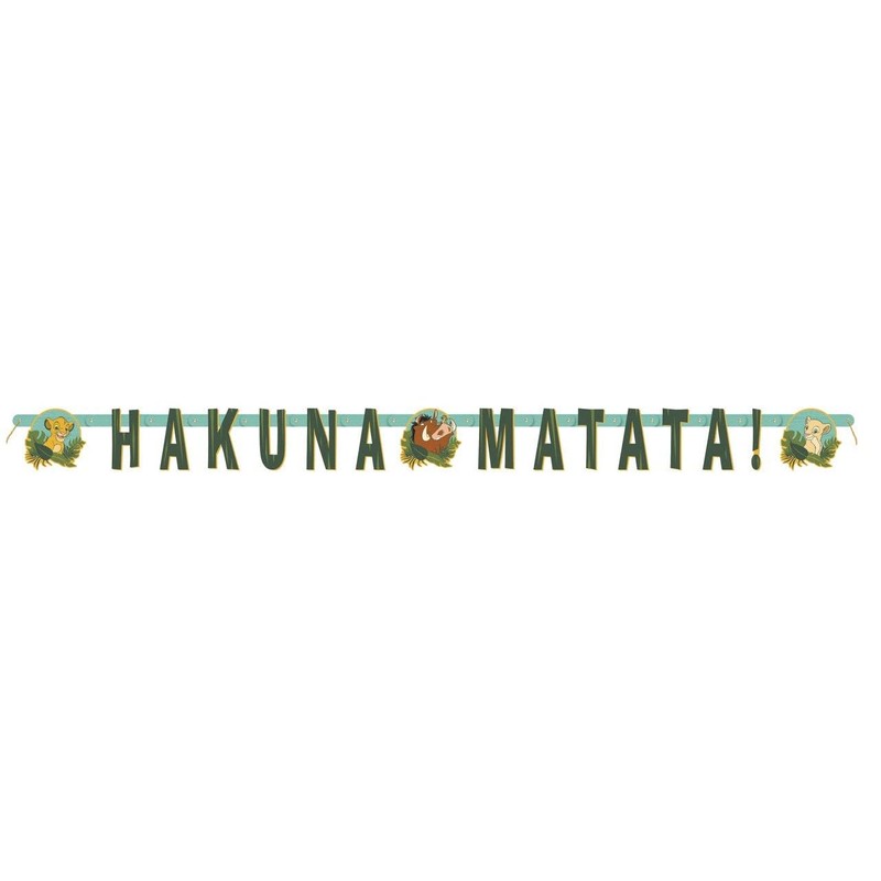 Lion King Hakuna Matata Jointed Banner | 5.63 Ft |