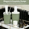 2PCS Bathroom Accessories Set, Sage Green Soap and Toothbrush Holder