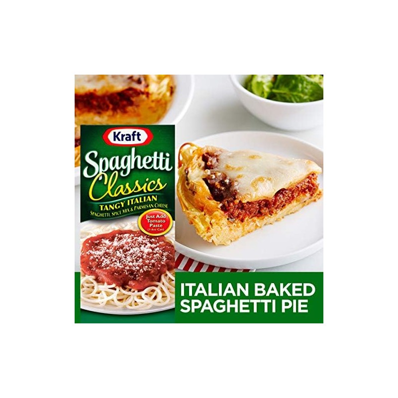 Kraft Spaghetti Classics Tangy Italian Easy Pasta Meal with Spaghetti,