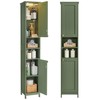 VASAGLE VASAGLE Tall Bathroom Cabinet with Lights, Slim Bathroom Storage