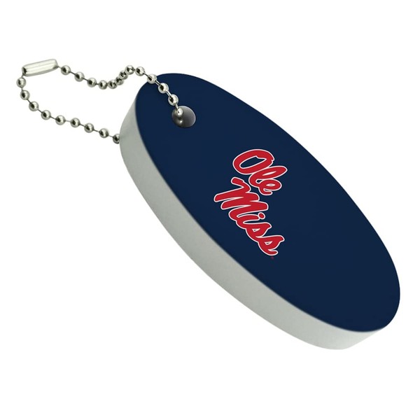 GRAPHICS & MORE University of Mississippi Primary Logo Floating Keychain