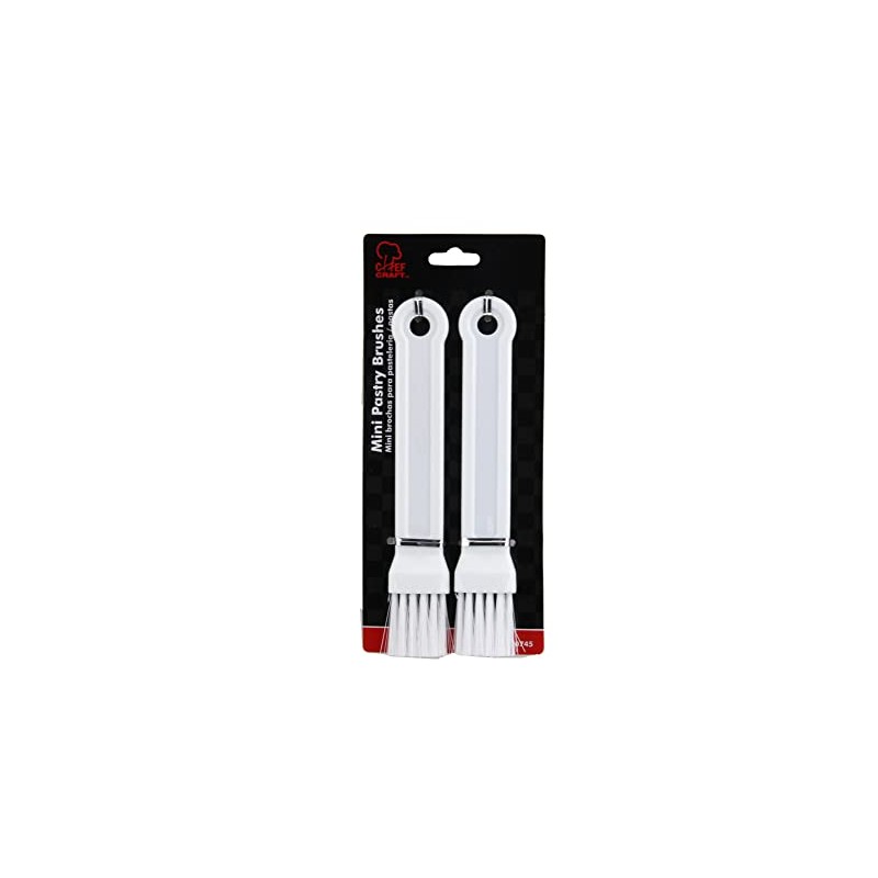 Chef Craft Select Plastic Mini Pastry Brush, 7 inches in