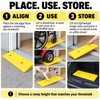 4cm Portable PVC Threshold Ramp, 19.69 x 10.63 In Non-Slip