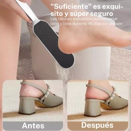 Gomia Lima De Pie De Manicura Profesional, Reutilizable, Acero Ino