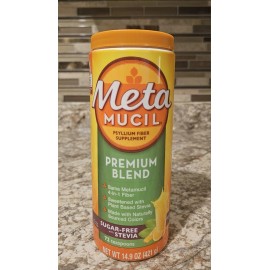 Metamucil Premium Blend Sugar-Free with Stevia - Orange  72 tsp