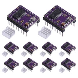 beinkmake 10Pcs DRV8825 Stepper Motor Driver 3D Printer Parts Module with Heat Sink 4 Layer PCB Board for 3D Printer Stepper Driver Control Module