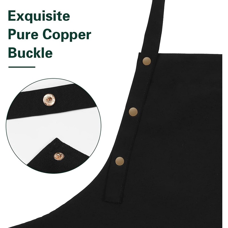 Apron for Men Women With Adjustable Straps And Large Pockets,