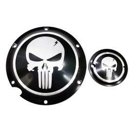 Motorcycle Derby Cover Aluminum Derby Cover Engine Timing Timer Cover Compatible with for Harley Davidson Sportster Iron XL883 1200 Forty Eight Seventy Two 48 72 Nightster Roadster 2004-2019 (Black)