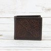 American Bison RFID Wallet for Men – Hand-Tooled Floral Cowhide
