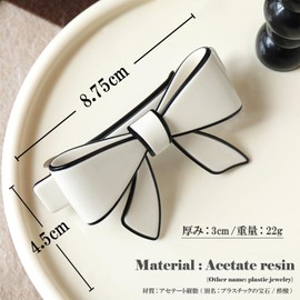 Ribbon, Barrette, Black, Large, Tightly Curled, Hair Clip, Large, Korean, Cute, Hairpin, Butterfly, Stylish, Adult, Hair Ornament, Hair Accessory