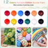 4 Pack 8x10 Inch Canvas and Easel Set, Sip and