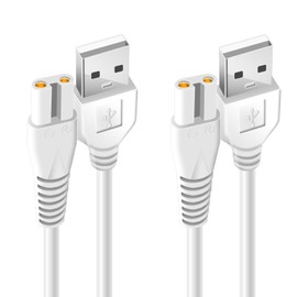 2 PCS Charger Cord Replacement for Pritech BCM-1138 Electric Feet Callus Remover Foot Pedicure, USB Power Adapter Charging Cable for Electric Feet Callus Remove