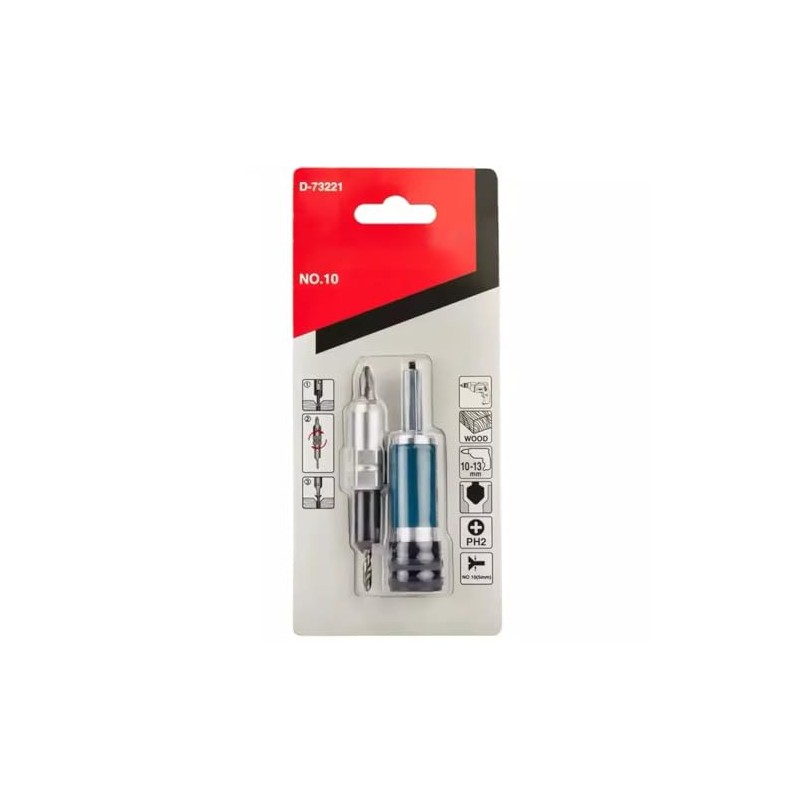 Tovyvw #D-73221 PH2 Drill Flip Drive Kit No.10 Multi Functional