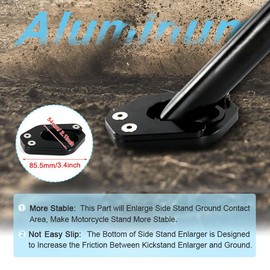 Mantt Side Stand Kickstand Extension Enlarger Fit For Ninja 400 2024 2023 2022 2021 2020 EX400 2019 2018 Motorcycle Kickstand Shoes Kickstand Extension Enlarger Plate