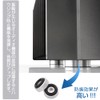 Audio Insulator Speaker Anti-Howling Insulator Aluminum Circular Type Rubonarie Gold