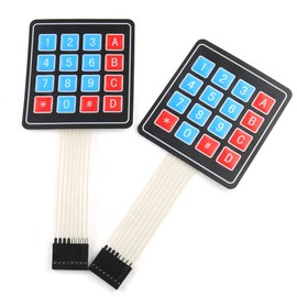 E-outstanding 4x4 Keypad 2PCS 16 Key Self Adhesive Membrane Matrix Switch Keyboard for Prototyping PIC AVR