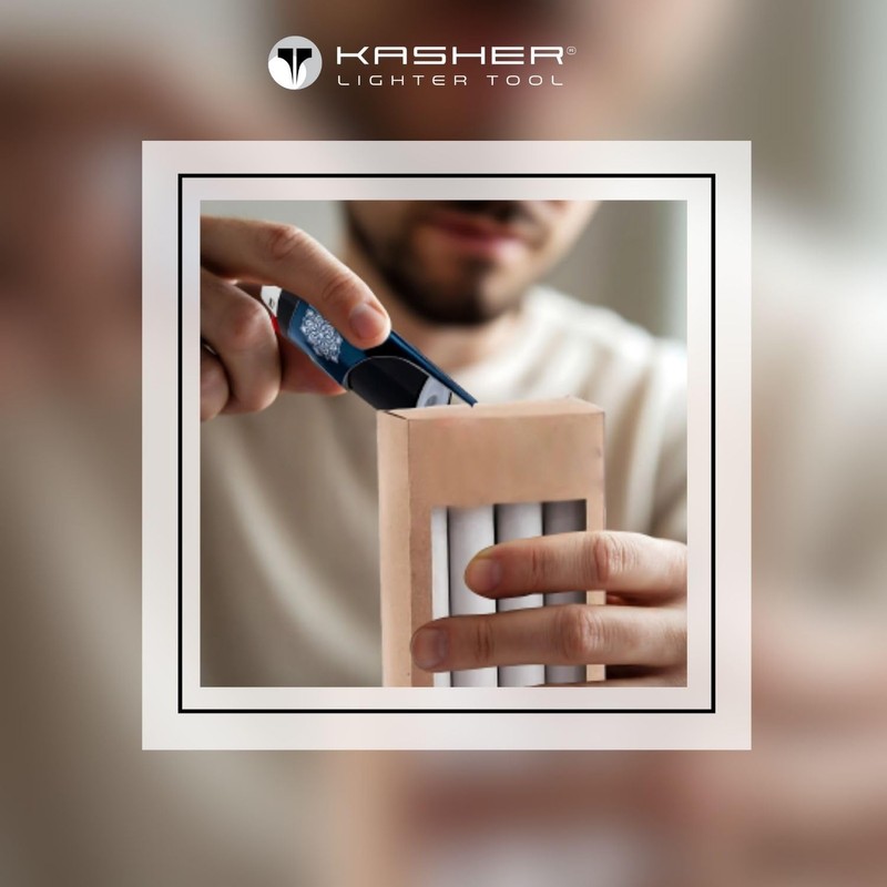 Kasher Mandala Lighter Case with Lighter - Stylish & Durable