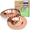 Kitchen Helpis® 2 x Sink Strainer Copper-Coloured Suitable for All