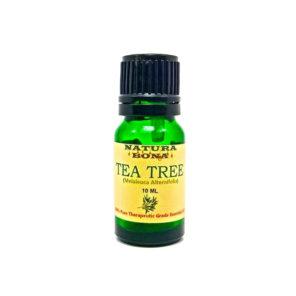 Tea Tree Essential Oil - Therapeutic Grade Organic Melaleuca Alternifolia Oil in a 10ml Green Glass Euro Dropper Bottle. (Tea Tree)