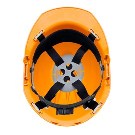 Glove Station Hard Hat for Men & Women - Construction Safety Helmet & Hard Hat, One Size with Padded 4-Point Ratchet Suspension, Non-Vented High-Density Polypropylene Shell