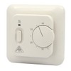 WITTKOWARE Underfloor Heating Thermostat with Rotary Control and Switch, for