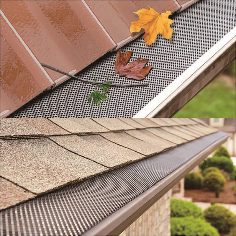 6 inch x 50 feet Aluminum Gutter Guard, Leaf Filter