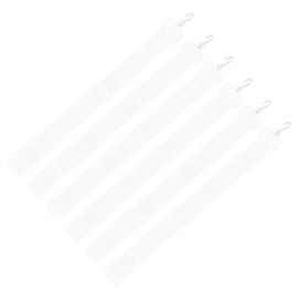 sourcing map 12 Station Hanging Strips with Hook, Merchandise Display Plastic Strip Clear for Retail Display, Pack of 12