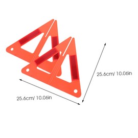 GANAZONO 3Pcs Foldable Reflective Warning Triangles Emergency Safety Kits for Vehicles High Visibility Roadside Alert for Breakdown Accident for Cars and Trucks