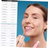 FRCOLOR 18 Pairs Eyebrow Sticker Kit Waterproof Artificial Eyebrows for