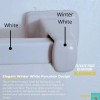 LPS Lowpricesupply 24" White Porcelain Towel Bar Set Concealed Mount