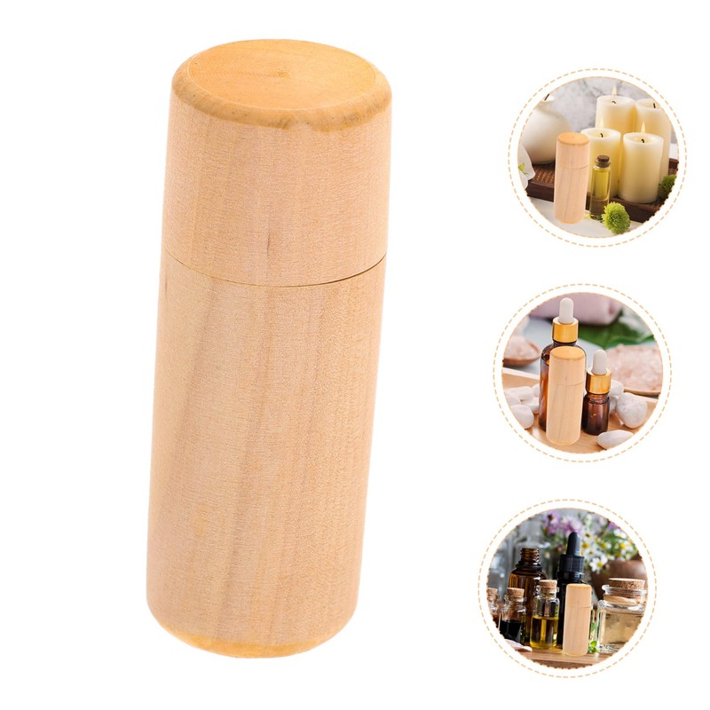 VILLFUL Wooden Essential Oil Storage Box Small Bottle Holder Essential